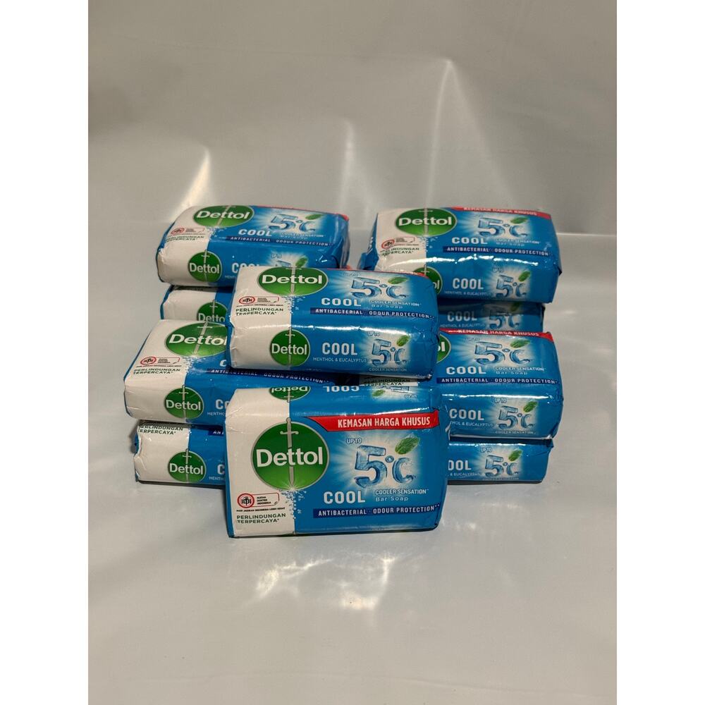 Dettol Cool Soap Anti Bacterial Bathing Soaps Bar With Menthol 125 gm Pack of 12